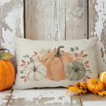 thumbnail image 4 of Boho Pastel Orange Green White Pumpkin Fall Throw Pillow Cover 12x20 Inch Floral Autumn Farmhouse Thanksgiving Decorations Lumbar Decorative Throw Pillows Cases for Home Living Room Decor, 4 of 6