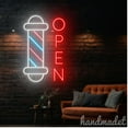 thumbnail image 2 of Handmadetneonsign Barber Open Neon Sign, Barber Open Neon Light Wall Art Decor, Hair Cut Wall Decor 51172, 2 of 5