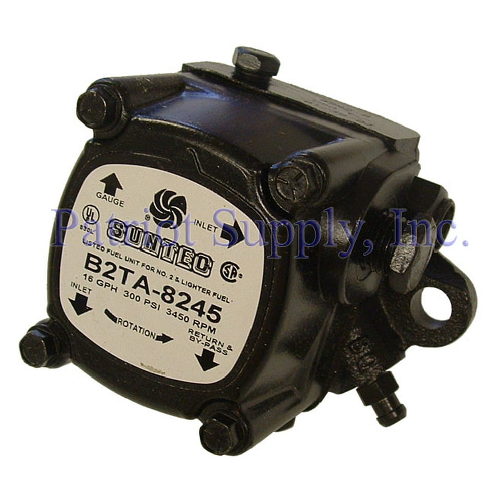 Suntec B2TA8245 Two Stage Oil Pump 3450 RPM, 16 GPH, 300 PSI Max