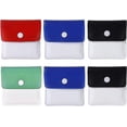 thumbnail image 1 of Paquete de 6 ceniceros de bolsillo, bolsa portátil para cenizas de cigarrillos, compacta, ignífuga, de PVC, sin olor, para fumadores y viajes al aire libre, 8,4 x 7,6 cm, 4, 1 of 5