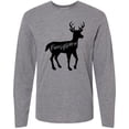 thumbnail image 3 of Inktastic Pennsylvania Black Deer Silhouette Long Sleeve T-Shirt, 3 of 5