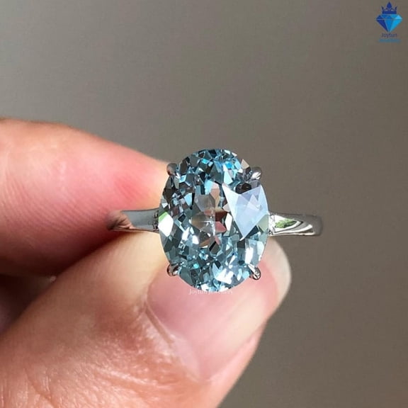 Natural Aquamarine Ring, Stone Ring, March Birthstone Ring, High quality Aquamarine Jewelry, Ocean Inspired Jewelry