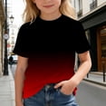 thumbnail image 6 of Confree For Boys Shirts Color Block Short Sleeved Crew Neck Tops Summer Beach Fashion Breathable Kids Boys Tshirts Size 3-4 Years Red, 6 of 6