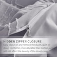 thumbnail image 5 of Maple&Stone Queen Duvet Cover Set Pieces Textu Tufted Boho Bedding Sets Zipper Closure Design with Ties Duvet Cover + Pillow Shams Comforter NOT Included ( Queen Siz, 5 of 5