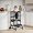 Black, variant on Toddler Standing Tower - Adjustable Height Toddler Kitchen Stool Helper - Kids Kitchen Step Stool for Learning with Removable Safety Railing Black&Natural