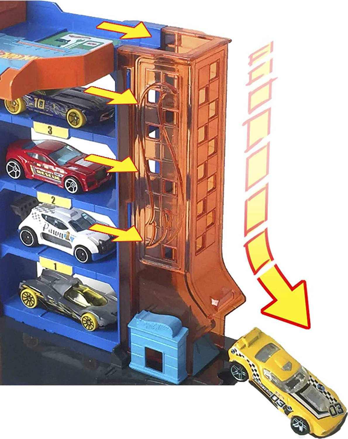 Hot Wheels City Car Park Playset, with 1 Car, Connects to Other Tracks & Playsets, Kids Ages 4 to Years Old - Walmart.com