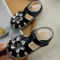 thumbnail image 6 of LYHaoo Girls Sandals Spring And Summer Children's Shoes For Toddlers Three Layer Flower Patterned Transparent Soft Soled Sandals For Princesses Sizes 5.5 Toddlers(9-12 Months), 6 of 7