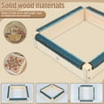 thumbnail image 4 of Wekvgz Punch Needle Frame Wood Gripper Strip Frames Square Rug Hooking Frame Easy Assembly Tufting Frame Rug Tufting Frame with Needles for Rug Punch Needle and Embroidery Craft, 4 of 10