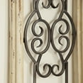 thumbnail image 6 of DecMode White Wood Small Panel Scroll Wall Decor with Black Metal Scrollwork, 6 of 17