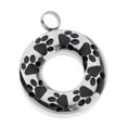 thumbnail image 1 of Round Pet Dog Urn Locket Casket ed Holder Filler Jar Jewelry Keepsake, 1 of 8