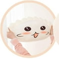 thumbnail image 2 of Cute Simulation Dumpling Stuffed Pillow, Funny Food Shaped Pillows, Dumpling Pillow, Sleeping Hugging Pillow, Sofa Office Waist Pillow (Style A,11.81in), 2 of 6