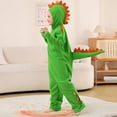 thumbnail image 5 of Odeerbi Kids Boys Girls Dinosaur Bodysuit Stage Performance Clothes Children's Clothing Cute Little Dinosaur Animal Furry Jumpsuit Stage Play Pants Green, 5 of 7