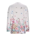 thumbnail image 5 of HongQid Womens Floral Printed Crewneck Long Sleeve Casual Sweatshirt Pullover Tops, 5 of 6