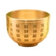 thumbnail image 1 of Cuenco de latón Feng Shui, Cuenca del Tesoro, escultura para el hogar, regalo, cilindro de , Mini Bai Fu Bowl, caracteres chinos Fu para gra, 1 of 9