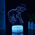 thumbnail image 1 of Luz nocturna LED 3D con forma de elefante que cambia de color para niños, 1 of 1