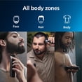thumbnail image 7 of Norelco Philips Multigroom Series 5000, All-in-One Trimmer and Hair Clipper, 18-Piece Men's Grooming Kit for Beard, Face, Nose, Ear and Intimate Areas, Toiletry Bag, No Blade Oil Needed, MG5970/49, 7 of 7