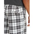 thumbnail image 3 of Men's Classic Fit Flat Front Cotton Plaid Stripe Pattern Lightweight Shorts (Plaid Grey, 54), 3 of 3