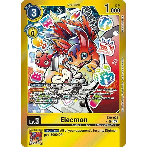 Digimon Versus Monsters Common Elecmon EX9-022 [Limited Foil]