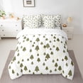 thumbnail image 2 of Feelyou Kids Christmas Bedding Comforter Set 7pcs, Cartoon Xmas Tree King Bedding Sets, Glitter Stars Print Reversible Bed Sheets, Super Cozy Room Decor, 2 of 7