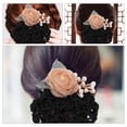 thumbnail image 4 of FOMIYES 2Ud Accesorio Floral Con Red Para Peinar Confortable Para Trabajos Y Celebraciones, 4 of 8