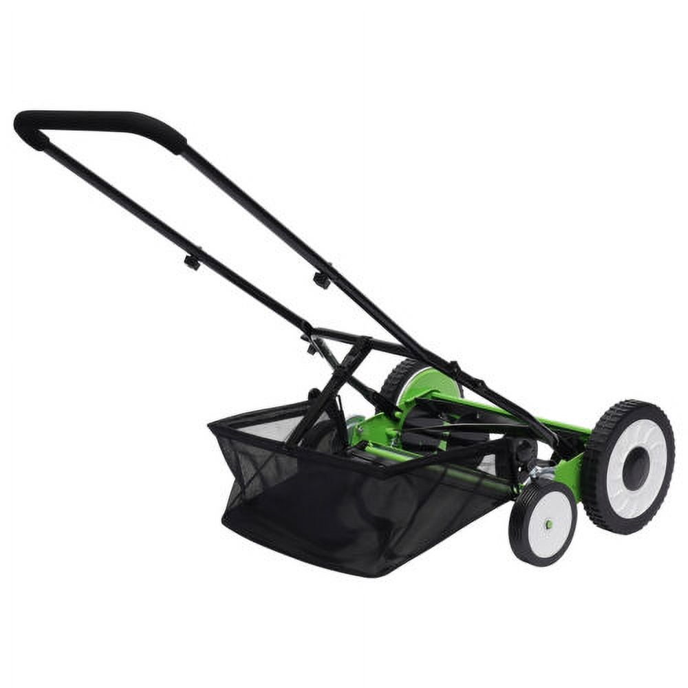 Manual Hand Push Grass Cutter Lawn Mower Lawn Cutter 16inch Cutting 5-blade