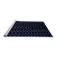 thumbnail image 2 of Ahgly Company Machine Washable Indoor Square Abstract Blue Contemporary Area Rugs, 5' Square, 2 of 4