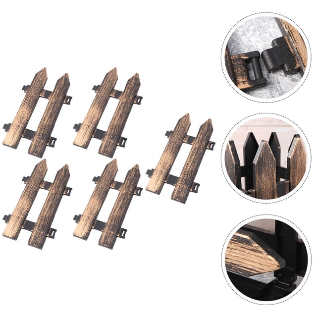 unbranded 5Ud Plástica Para Jardín Color Marrón Oscuro Con Resistente Y Decorativo