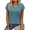 Lake Blue, variant on Casual Womens T-Shirts Basic Tops for Women Cap Sleeve Loose Tank Tops