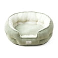 thumbnail image 2 of Sahpxhe Washable Dog Bed, Winter Warm Comfortable Round Deep Sleep Plush Pet Bed With Raised Rim For Small Medium Dogs, 2 of 6
