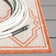 thumbnail image 4 of SAFAVIEH Beach House Faith Geometric Indoor/Outdoor Runner Rug, Beige/Orange, 2'2" x 10', 4 of 16