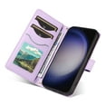 thumbnail image 6 of Allytechgroup For Samsung Galaxy S25+ Plus Case Wallet, Premium PU Leather Cards Slots Hand Wrist Shoulder Strap Flip Cover Stand Protective Phone Case for Samsung Galaxy S25+, Purple, 6 of 7