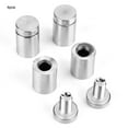 thumbnail image 3 of Glass 4pcs Stainless Steel Advertising Sign Fixing Screws Hollow Glass Standoff Pin 19x30mm, 3 of 8