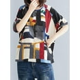 thumbnail image 6 of ZANZEA Women O-Neck Half Sleeve Printed Blouse Casual T-Shirt Tops, 6 of 10