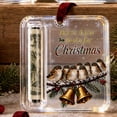 thumbnail image 3 of romoty Holiday Cash Gift Card Hanging Plaque, Winter Songbirds & Golden Jingle Bells Acrylic Money Holder for Tree Decor, 3 of 5