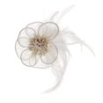 thumbnail image 5 of Phenovo de novia de plumas de flores broche de pinza para el pelo Hugo Pluma pinza de pelo, 5 of 5