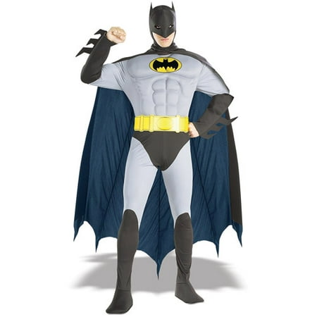 Batman Muscle Chest Adult Halloween Costume, Size: Men's - One Size