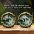 thumbnail image 2 of Resin Ocean Wave Wall Clock Home Decor 10-Inch Silent Wooden Wall Clock, Battery Operated (AA Batteries Not Included), Artistic Home Decor, 2 of 7
