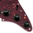 thumbnail image 5 of Musiclily Basic Pre-wired Loaded Standard ST-SSS Pickguard with Ceramic Magnet Dual Hot Rail Pickups Set for Strat Style Electric Guitar, 4Ply Tortoise Shell, 5 of 5