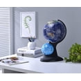 thumbnail image 3 of 18" Blue Black And Navy Polyresin Dual Globe, 3 of 3