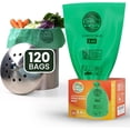 thumbnail image 6 of Compost Bags 1.3 Gallon,150 Count,Compostable Small Trash Bags for Kitchen Countertop Compost Bin 0.75, 1,1.2, 1.3Gallon,ASTM D6400, US BPI and Europe OK compost HOME certified, 6 of 11
