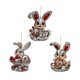 thumbnail image 1 of 3 Piezas Colgante Conejo Pascua Decorativo Llavero Acrílico Ornamento Colgante para Coche Mochila Bolsa Regalo Decoración de Pascua Cumpleaños, 1 of 9