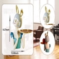 thumbnail image 3 of Girl Statue with Storage Tray Girl Figurine Modern Cute Decorative Key Holder Crafts Resin Girl Sculpture for Wedding Party Table Decor Gift Green, 3 of 9