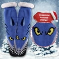 thumbnail image 5 of CUZIBR Socks For Women Fuzzy Slipper Socks Thick Warm Plush Lined Cute Animal Pattern Winter Thermal Non- Booties Stocking Breathable Lightweight Footwear,Blue,One Size, 5 of 9