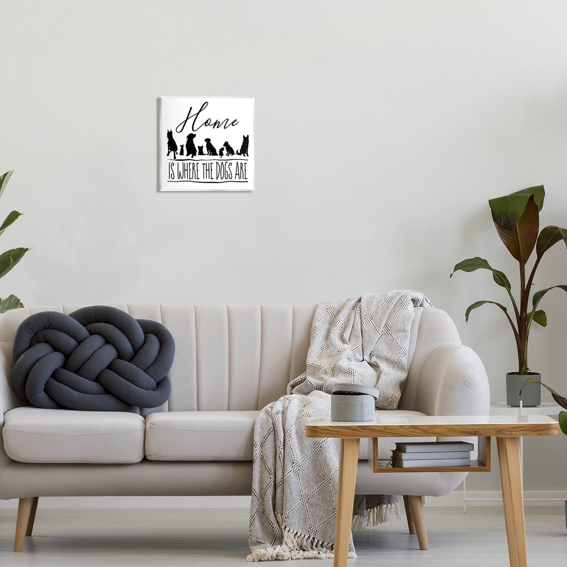 Home Is Where Dogs Are Phrase Animals & Insects Graphic Art Unframed Art Print Wall Art