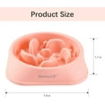 thumbnail image 4 of MateeyLife Slow Feeder Dog Bowls 2PCS, Non Slip Cat Food Bowls, Bloat Stop Maze Dishes, Interactive Feeder for All Breeds 2 Cup Pink&Purple, 4 of 7