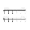 thumbnail image 1 of Wiueurtly Kitchen Utensil Rack Wall Mount Kitchen Utensil Hanger No Drilling Kitchen Utensil Holder Space Saving Kitchen Wall Hooks For Kitchen Bathroom 2 Packs, 1 of 2