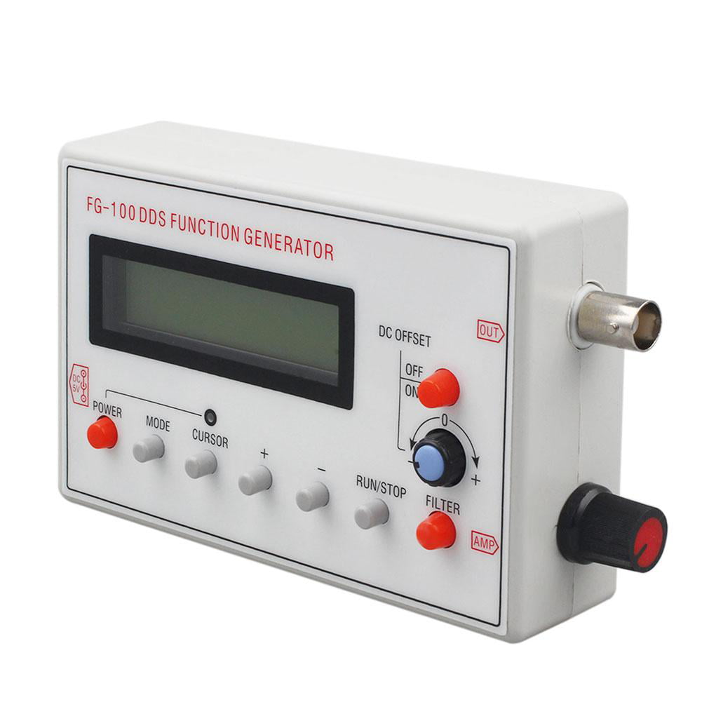 FG-100DDS Function Signal Generator Frequency 1-500KHz Sine+Triangle+Square Wave 