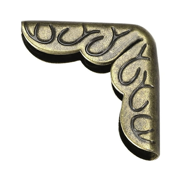 Unique Bargains Metal Book Corner Protectors Edge Cover Guard 16 x 16 x 4mm Bronze Tone 30 pcs