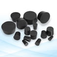 thumbnail image 4 of Tapones de Caucho Sólido Uxcell Tapones de Sello de Laboratorio Tapón de Caucho Tapones para Tubos de Ensayo para Sellado de Frascos y Tubos de Agua Negro 3#, 4 of 6