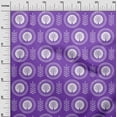 thumbnail image 3 of oneOone Cotton Flex Purple Fabric Asian Floral Block Craft Projects Decor Fabric Printed By The Yard 40 Inch Wide, 3 of 4
